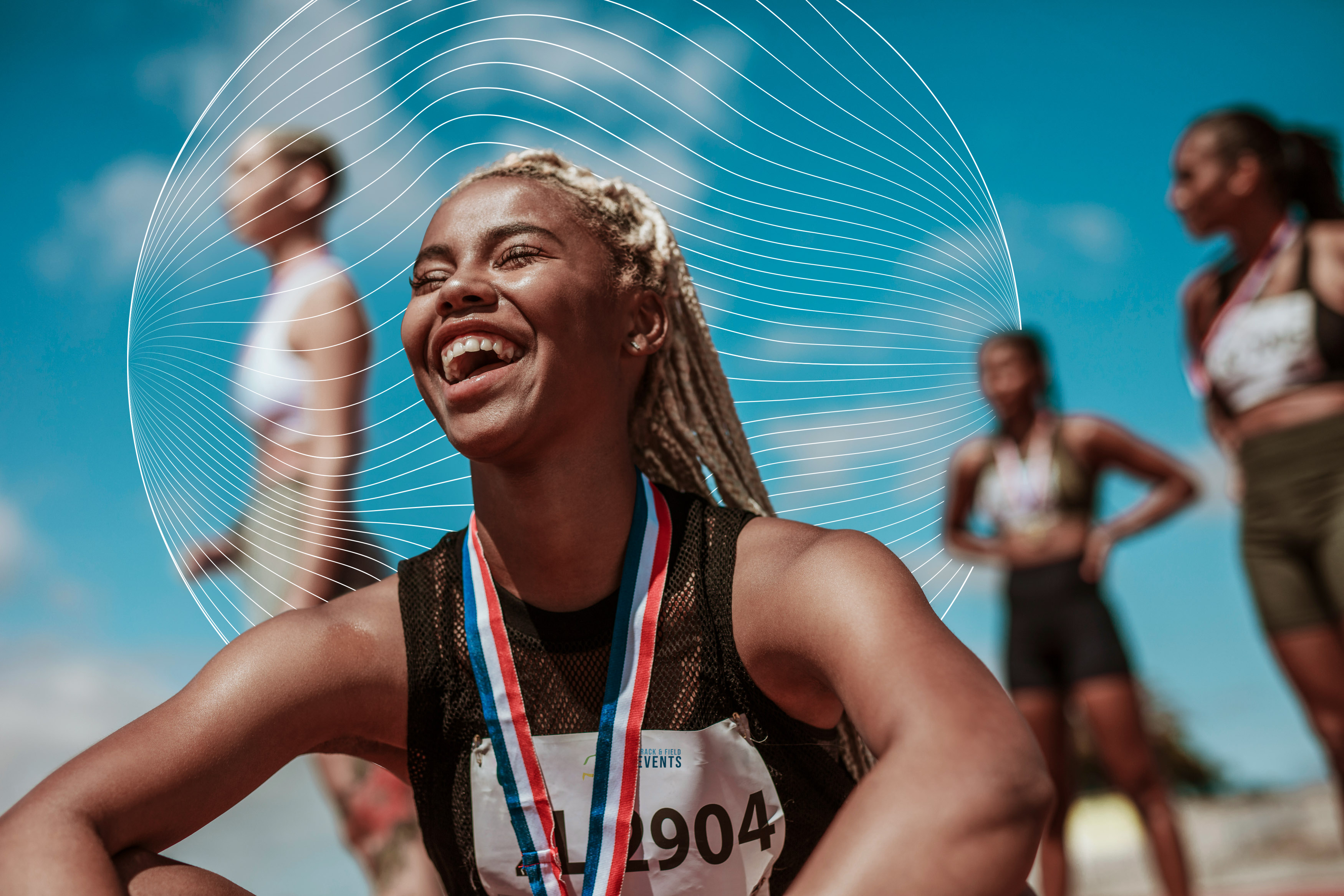 Carat Stock Imagery - An athlete smiling in the sun